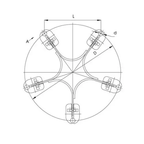 Распорки дистанционные типа 5РГ 300x21.6x26.6 мм 5РГ-2-300 ТУ