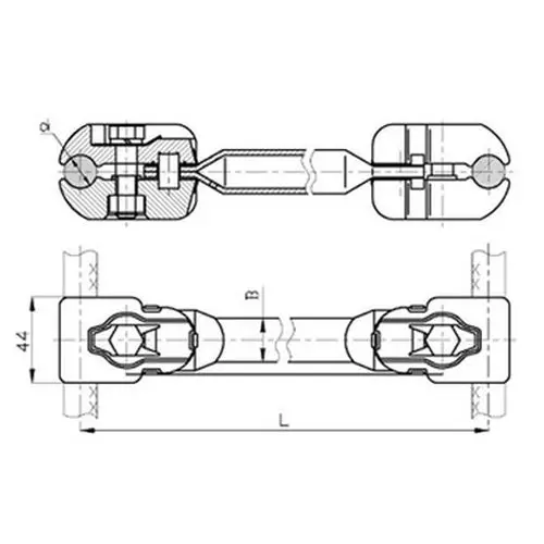 Распорки дистанционные типа РГУ 300x13x16.8 мм РГУ-0-300 ТУ